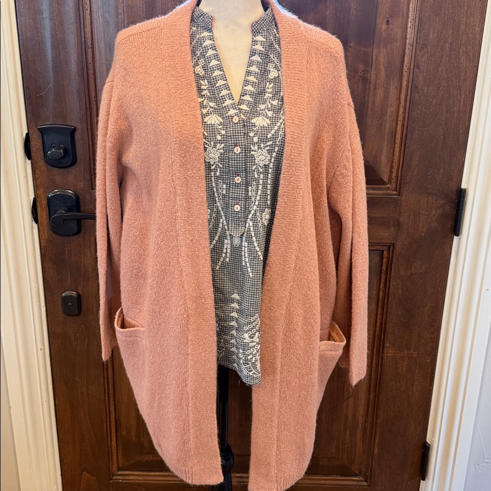 Johnny Was Pink Metallic Sweater